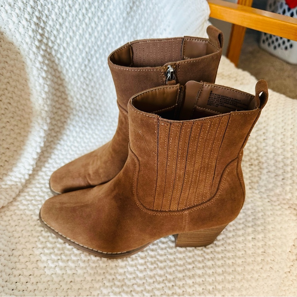 Brown Suede Boots Size 8